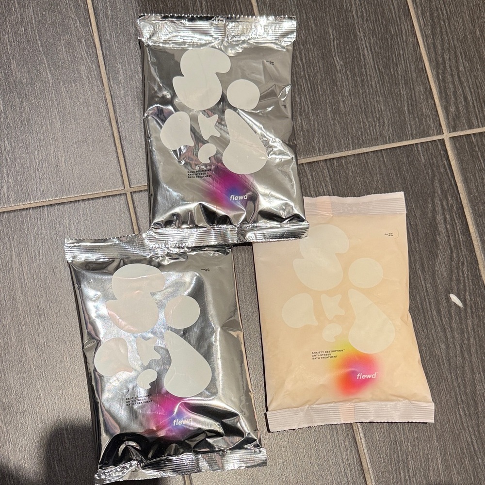 flewd 3 pack bath salts 1 anxiety destroying, 2 rage squashing